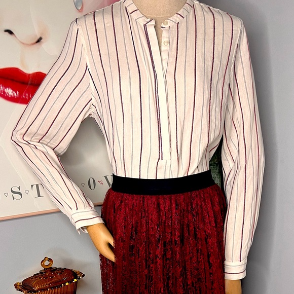 Trovata Tops - Trovata Birds of Paradise Long Sleeve 100% Cotton Shirt